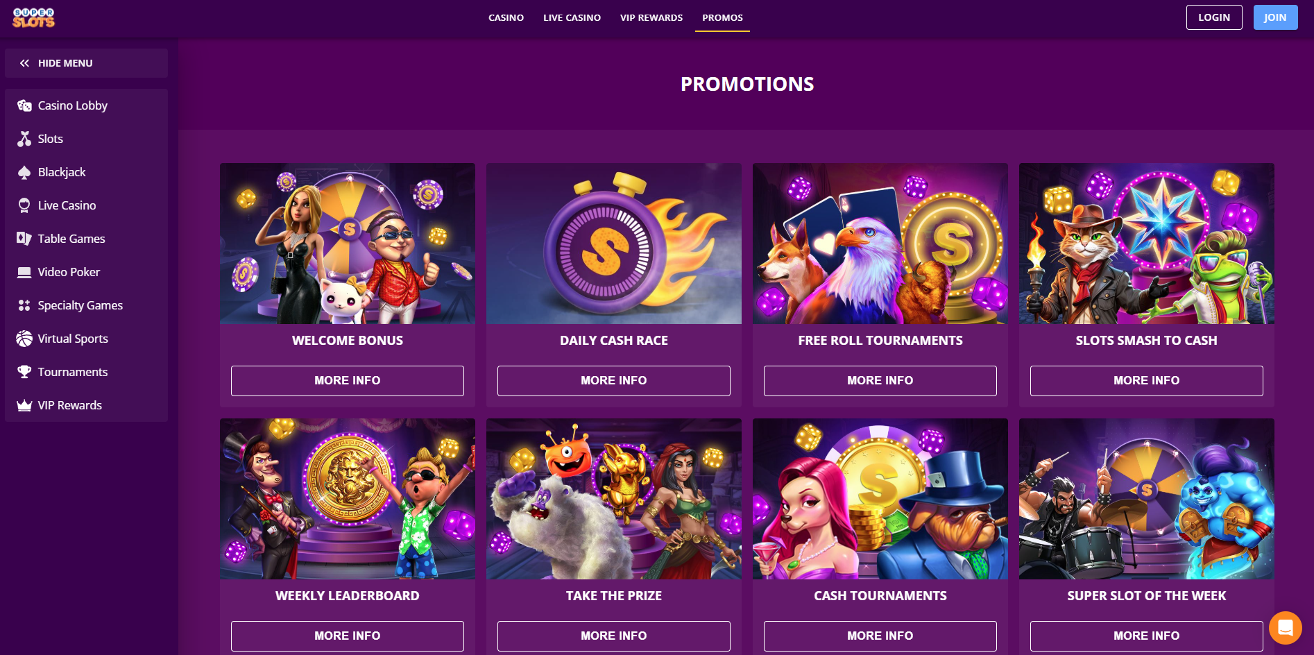 Bonuses and Promotions at Super Slots Casino